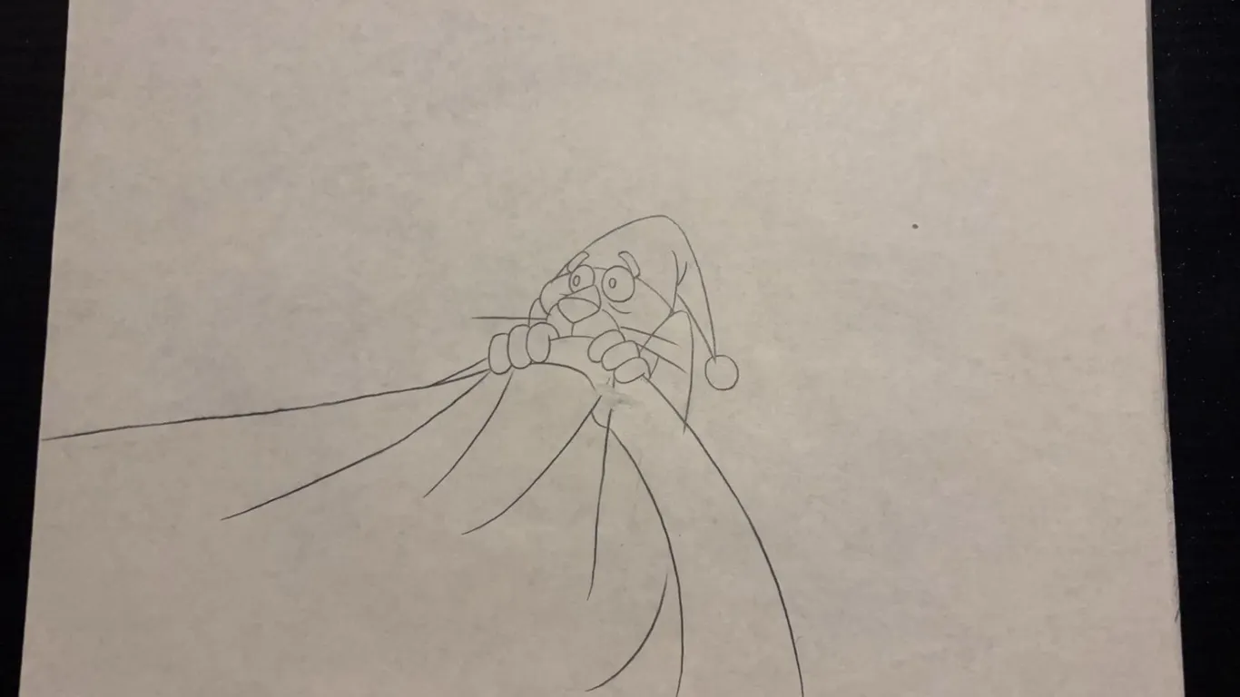 Pink Panther Animation Drawing, Nightcap Scene