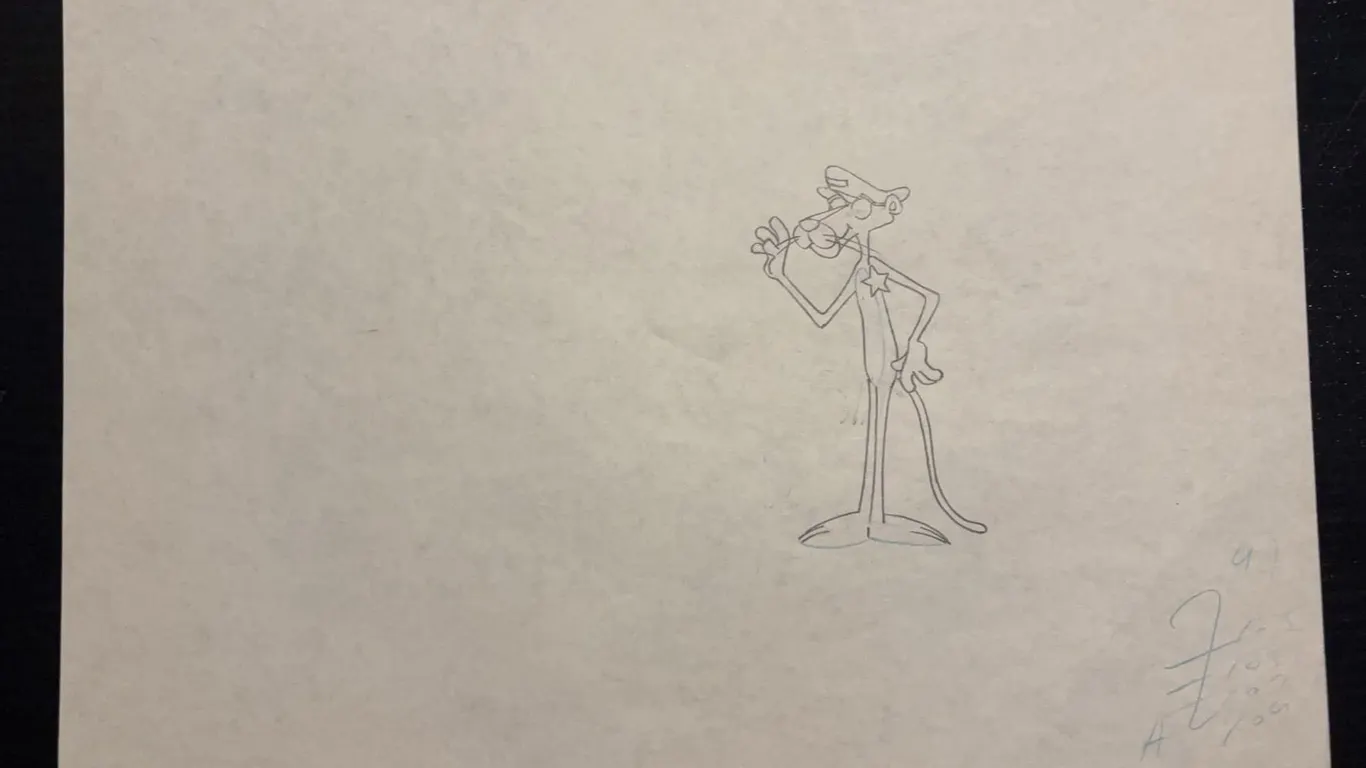Pink Panther Sheriff Animation Drawing 1993