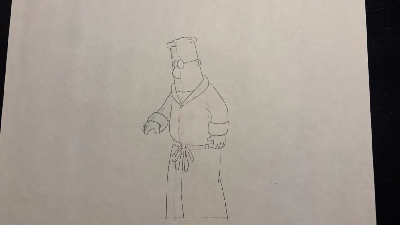 Original Animation Production Drawing B33, 1990s/2000s