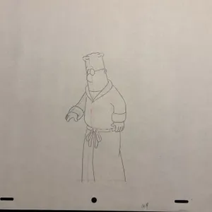 Original Animation Production Drawing B33, 1990s/2000s