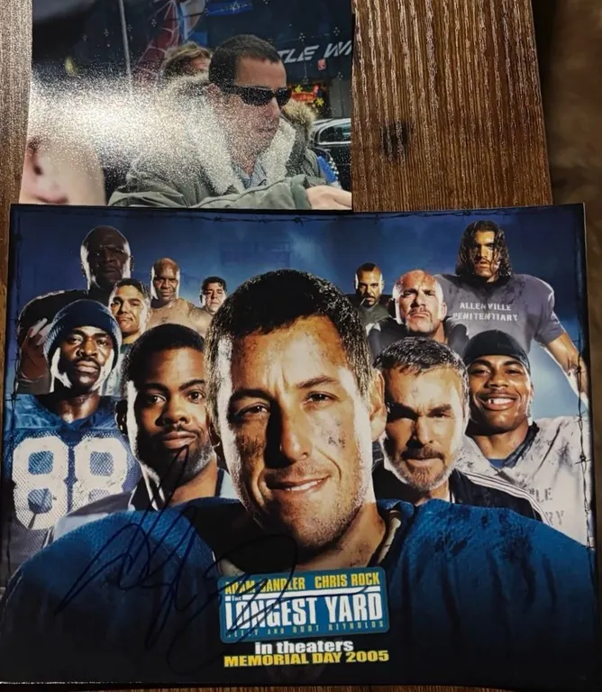 Adam Sandler Signed 8x10 The Longest Yard Photo