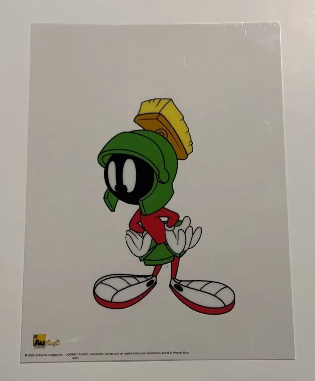 Marvin the Martian Looney Tunes Serigraph 6.5x7