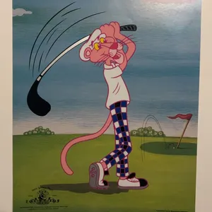 Pink Panther Golf Serigraph 13.5" x 17" MGM 1999