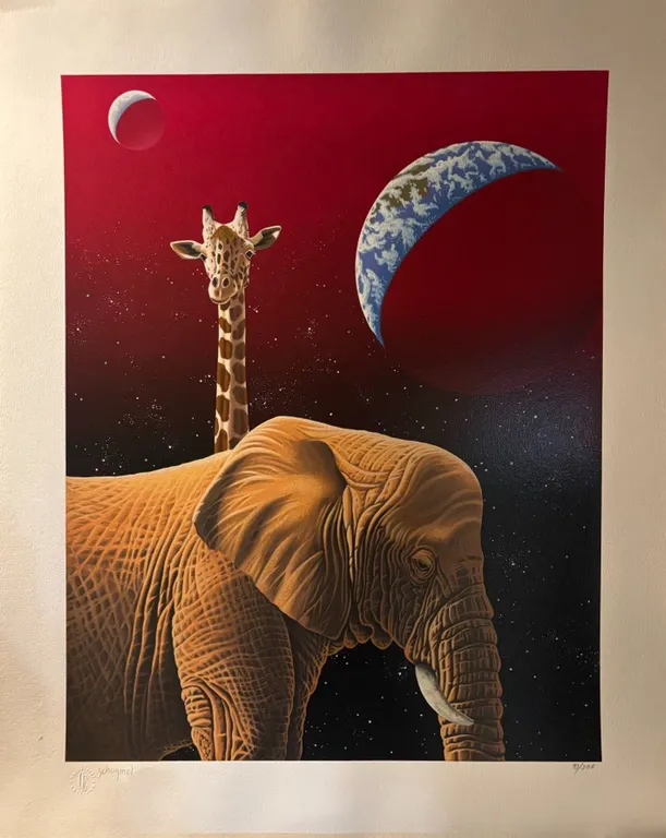 Schimmel Elephant & Giraffe Limited Serigraph