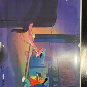 Pink Panther Original Animation Cel Setup