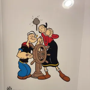 1999 Popeye and Olive Oyl 13.5x16.5 Serigraph