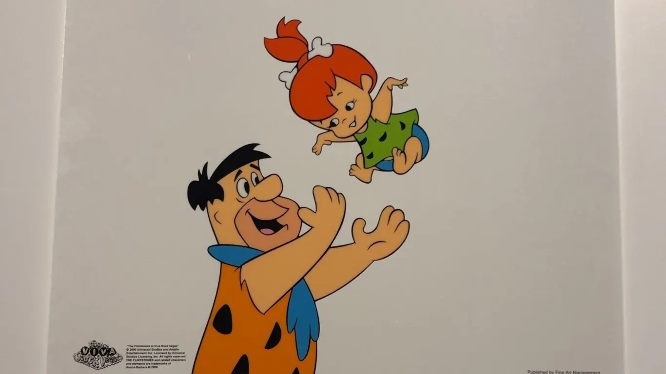 The Flintstones 12.5" x 11" Sericel, 2000