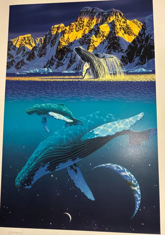 Schimmel Signed Whale Serigraph 182/300