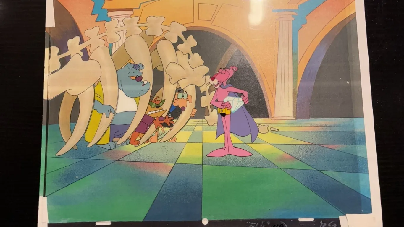 Original Pink Panther Animation Production Cel