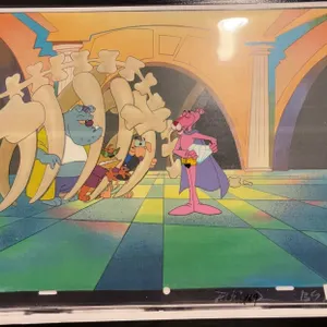 Original Pink Panther Animation Production Cel