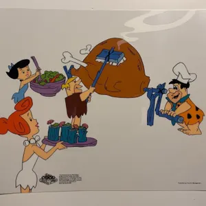 The Flintstones Viva Rock Vegas Sericel 12.5" x 11"