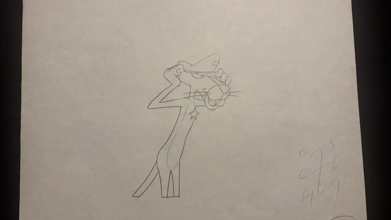 Original Pink Panther Production Drawing
