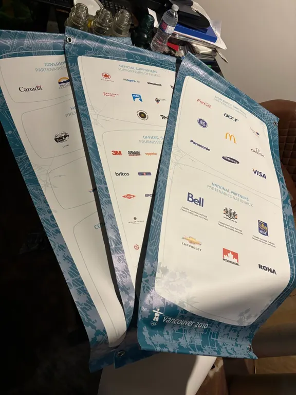 Vancouver 2010 Olympics Partner Display Banners Set