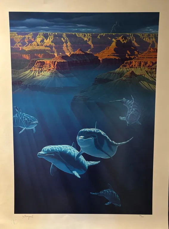 William Schimmel Signed Serigraph, Grand Canyon, #75/395