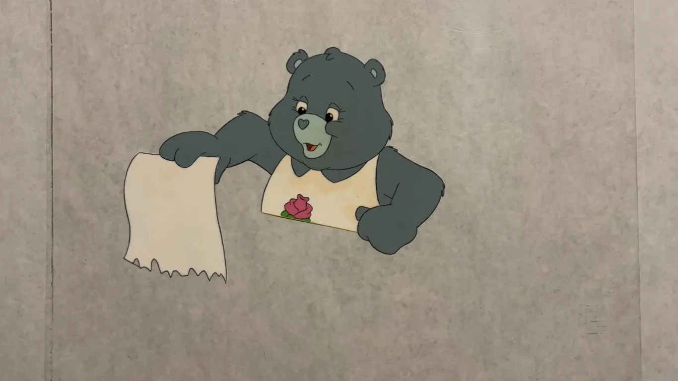 1980s Care Bears Grams Bear Production Animation Cel