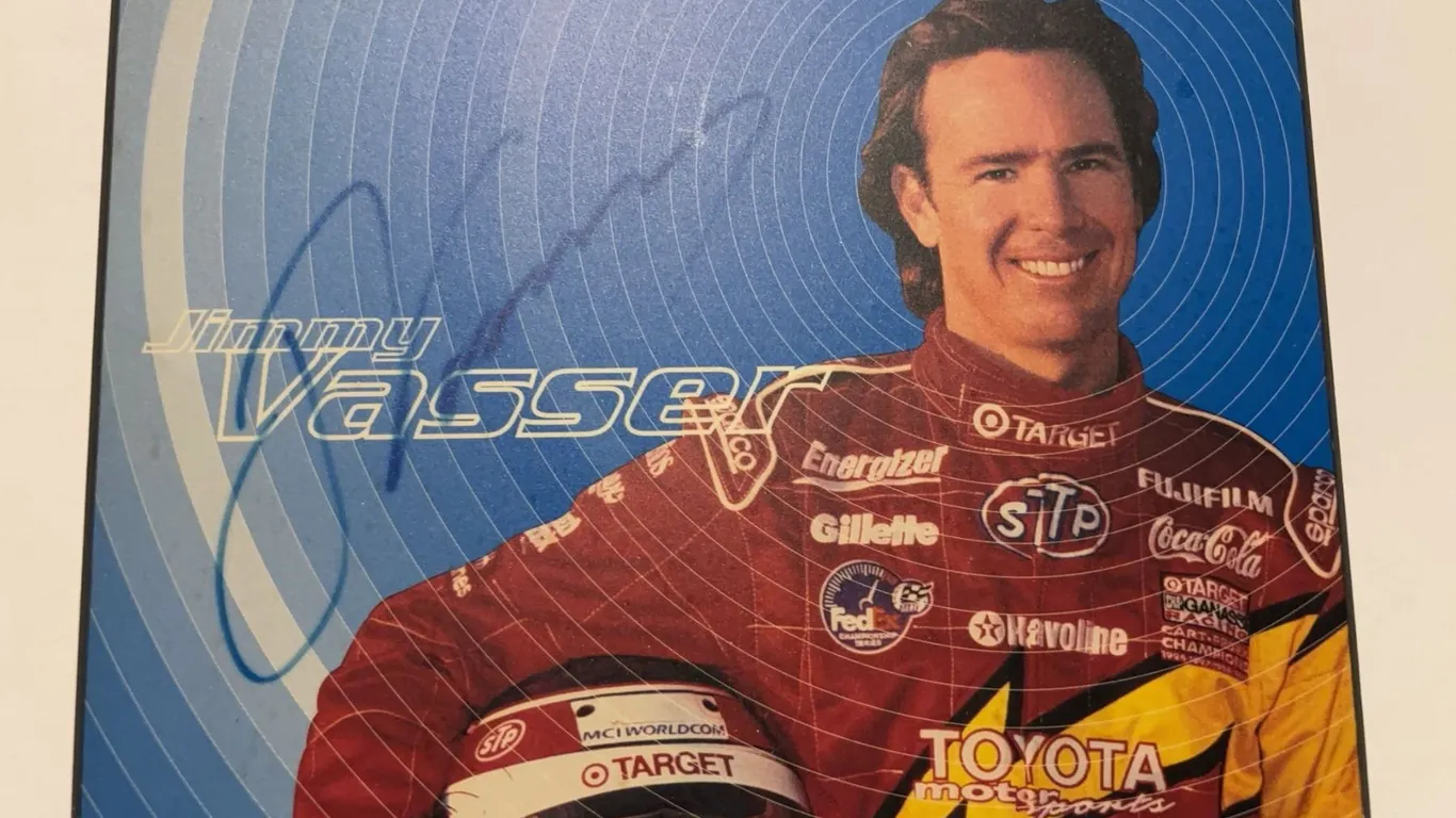 Jimmy Vasser Signed Photo with COA Framed