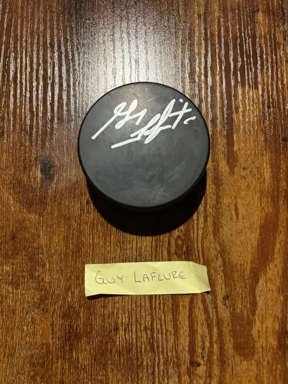 Guy Lafleur Signed Montreal Canadiens Hockey Puck