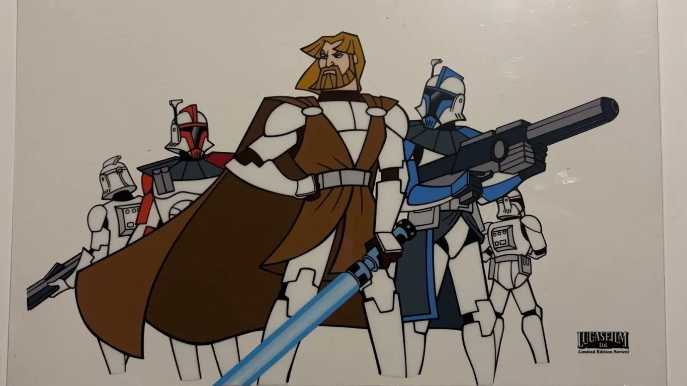 Star Wars Lucasfilm Sericel Obi-Wan Clone Wars