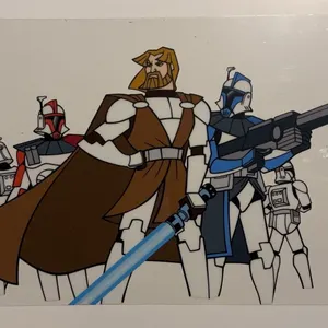 Star Wars Lucasfilm Sericel Obi-Wan Clone Wars
