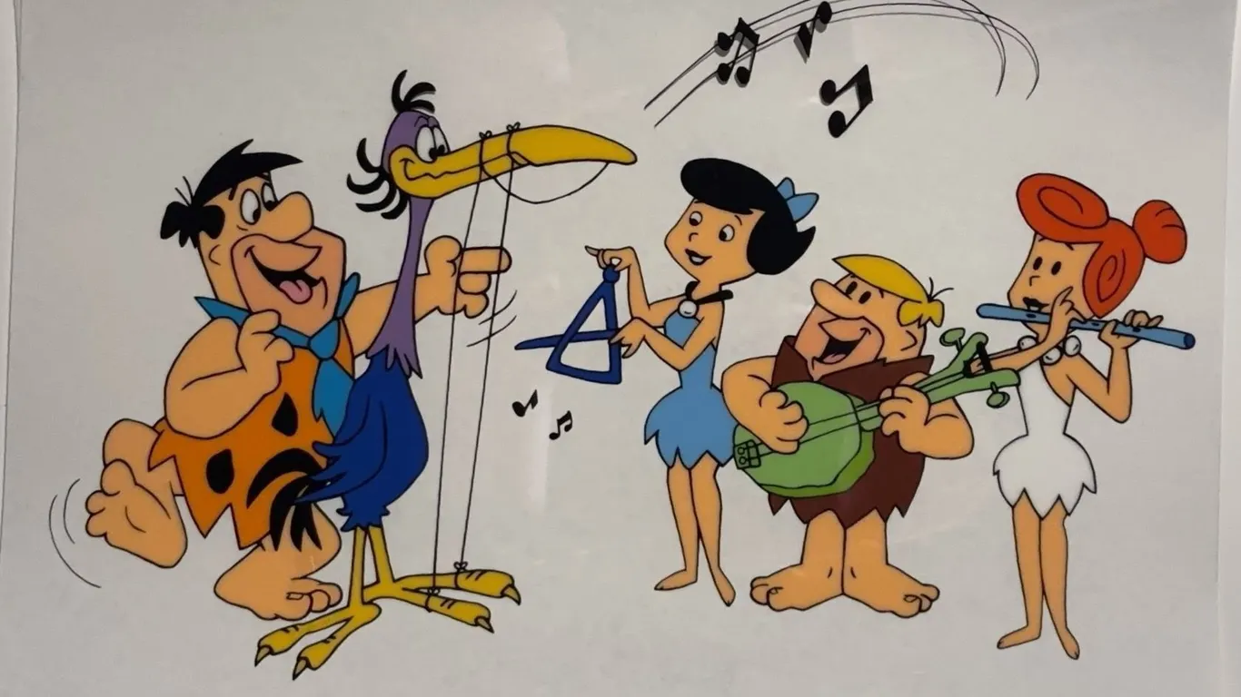 The Flintstones in Viva Rock Vegas Serigraph 12.5x11