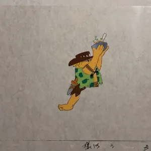Original Animation Cel The Flintstones Caveman