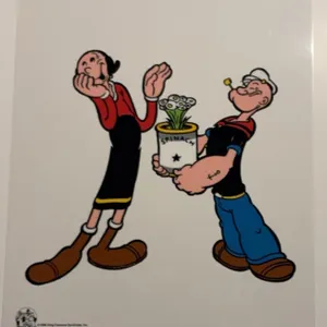 1999 Popeye and Olive Oyl Serigraph 13.5" x 17"