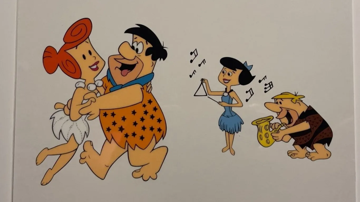 The Flintstones Viva Rock Vegas Serigraph 12.5" x 11"