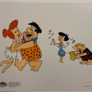 The Flintstones Viva Rock Vegas Serigraph 12.5" x 11"