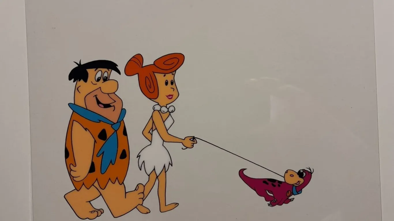 The Flintstones Viva Rock Vegas Sericel 12.5" x 11"