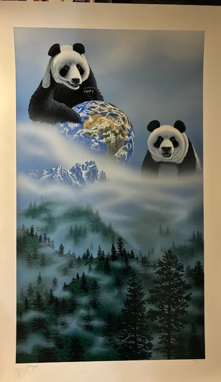 Schim Schimmel Signed Panda Wildlife Print PP 3/30