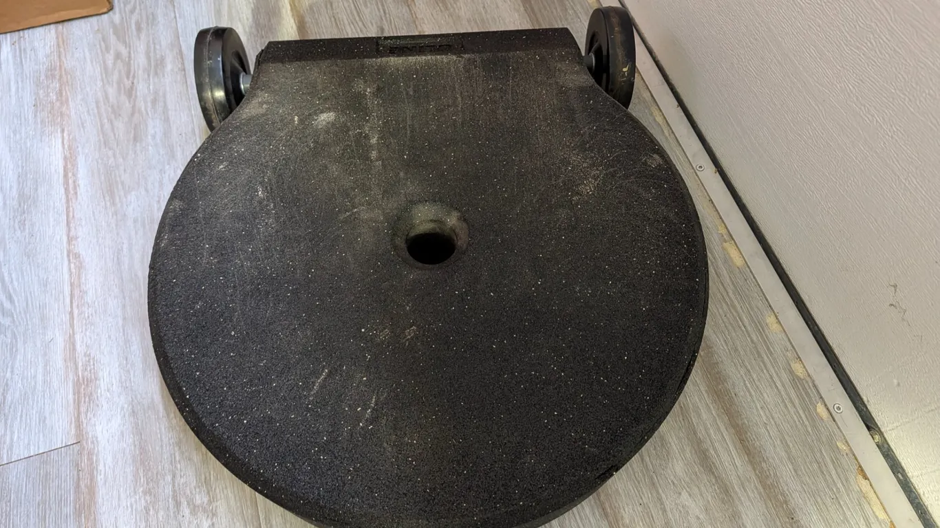 Uline Rubber Sign Base with Wheels