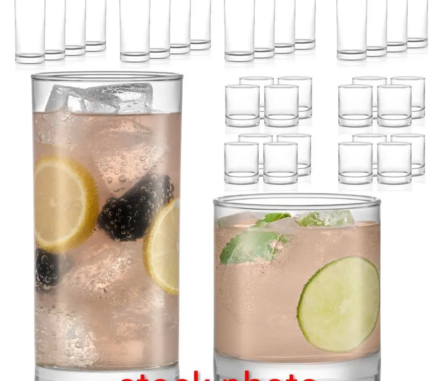 Libbey Province 24-Piece Tumbler and Rocks Glass Set
