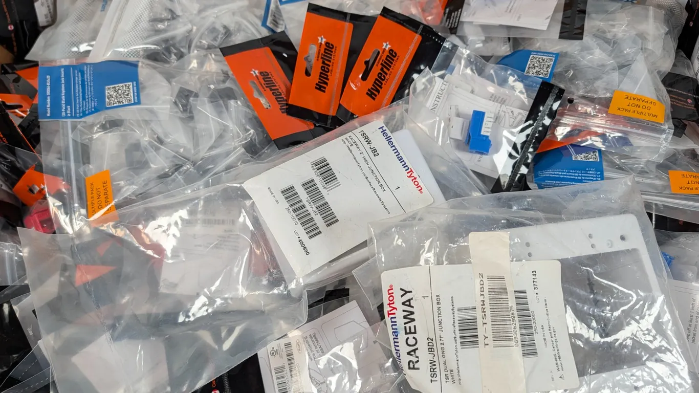 Assorted Network Cable and Accessory Lot
