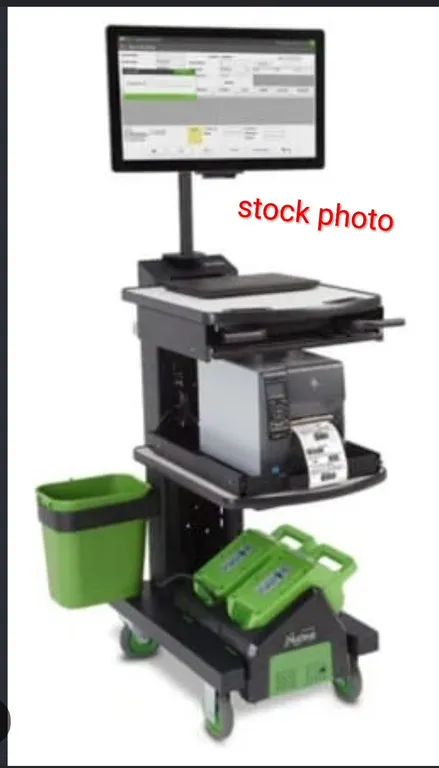 Newcastle Systems Mobile Powered Industrial Workstation Cart with PowerSwap Nucleus Lithium Power Sy