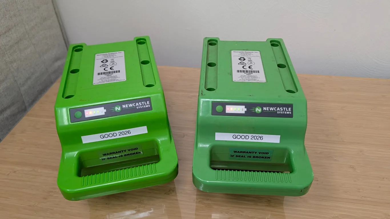 Pair of Newcastle Systems Lithium Iron Phosphate Batteries