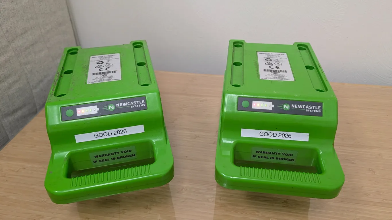 Pair of Newcastle Systems Lithium Iron Phosphate Batteries