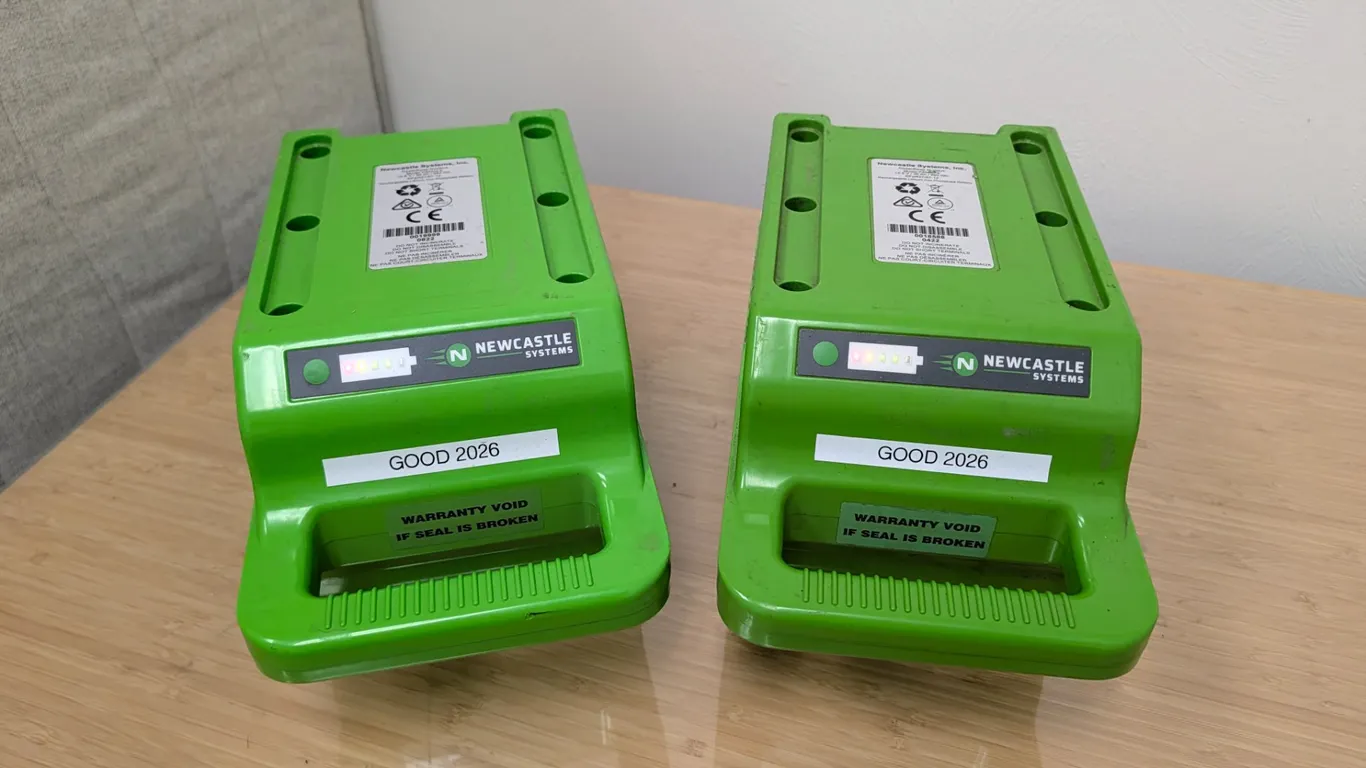 Pair of Newcastle Systems Lithium Iron Phosphate Batteries