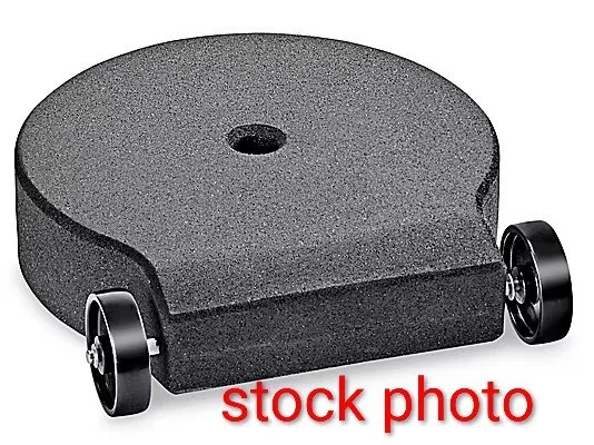 Uline 60 lb Rubber Sign Base with Wheels