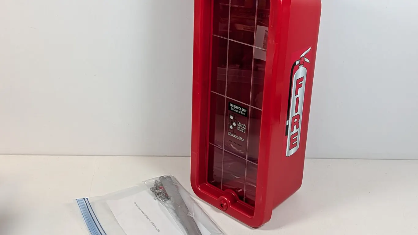 ULINE Plastic Fire Extinguisher Cabinet