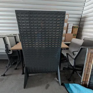 Freestanding Metal Pegboard Display