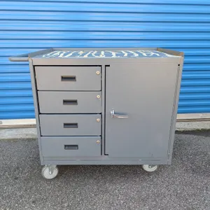 Metal Rolling Workstation Cart