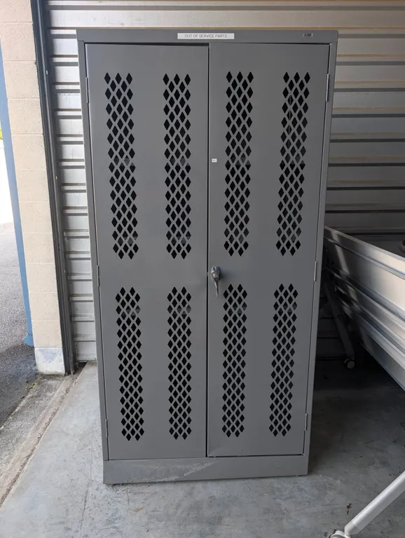 Uline Gray Metal Storage Cabinet