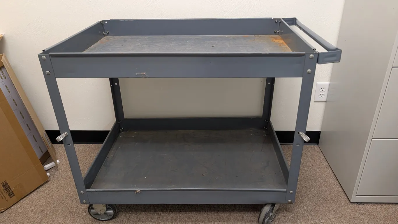 Two-Tier Metal Utility Cart