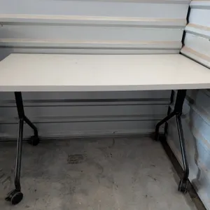 Light Gray Rolling Utility Table
