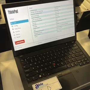 LENOVO THINKPAD T14 GEN 2 BLACK 14 INCH CORE I7 NOTEBOOK COMPUTER WIPED DRIVE NO CHARGER