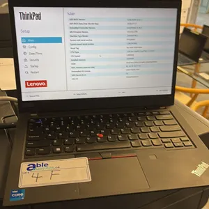 LENOVO THINKPAD T14 GEN 2 BLACK 14 INCH CORE I7 NOTEBOOK COMPUTER WIPED DRIVE NO CHARGER