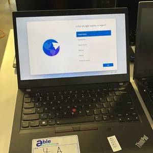 LENOVO THINKPAD T14 GEN 2 BLACK 14 INCH CORE I7 NOTEBOOK COMPUTER WIPED DRIVE NO CHARGER