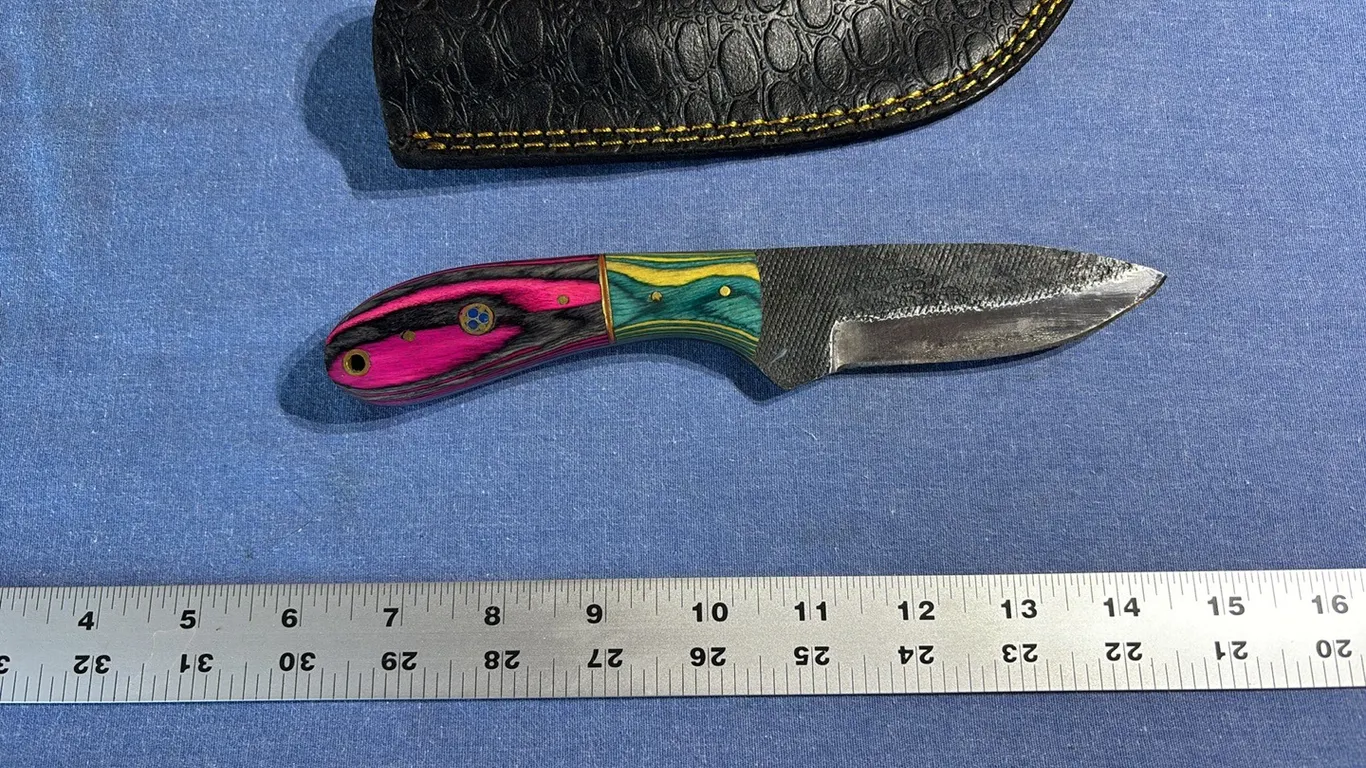 Damascus steel knife
