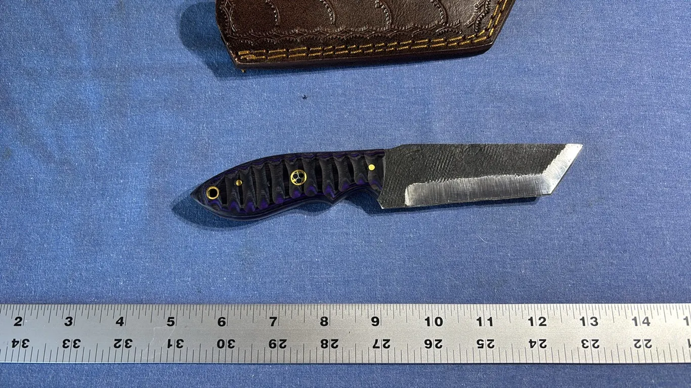 Damascus steel knife