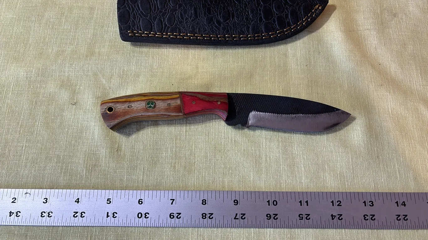 Damascus steel knife
